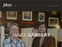 Tablet Screenshot of jakesbarbers.com